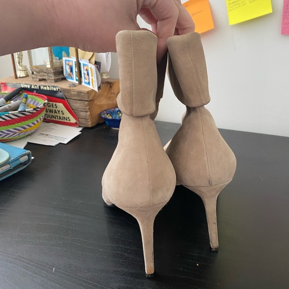 YSL Yves Saint Laurent khaki suede booties size 40 - Picture 4 of 8